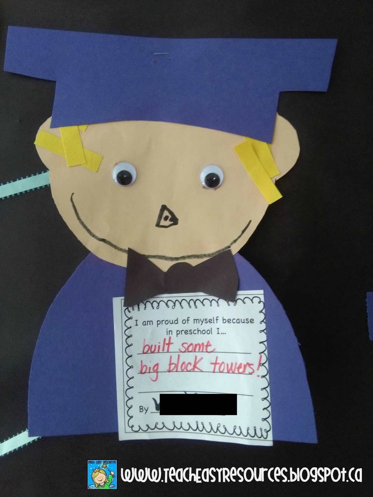 Teach Easy Resources: Graduation People Decorations for Preschool Plus a Free Printable