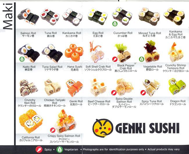 Harga Menu Genki Sushi Kelapa Gading Restoran Jepang