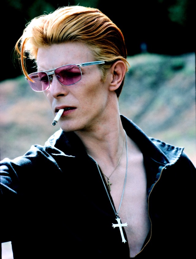 Star Crosses Celebrities Wearing Crosses David Bowie