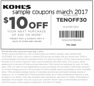 Kohls coupons march 2017 Kohls coupons march 2017