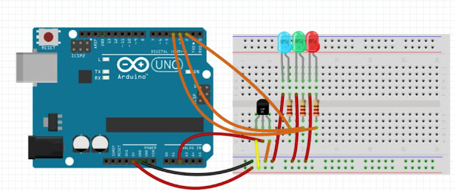 Arduino LED Temperature Indicator