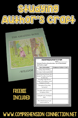 Rich vocabulary, descriptive language, and a focus on characterization equals the perfect book for author's craft. Check out this post for other teaching ideas for The Amazing Bone by William Steig. Rich vocabulary, descriptive language, and a focus on characterization equals the perfect book for author's craft. Check out this post for other teaching ideas for The Amazing Bone by William Steig