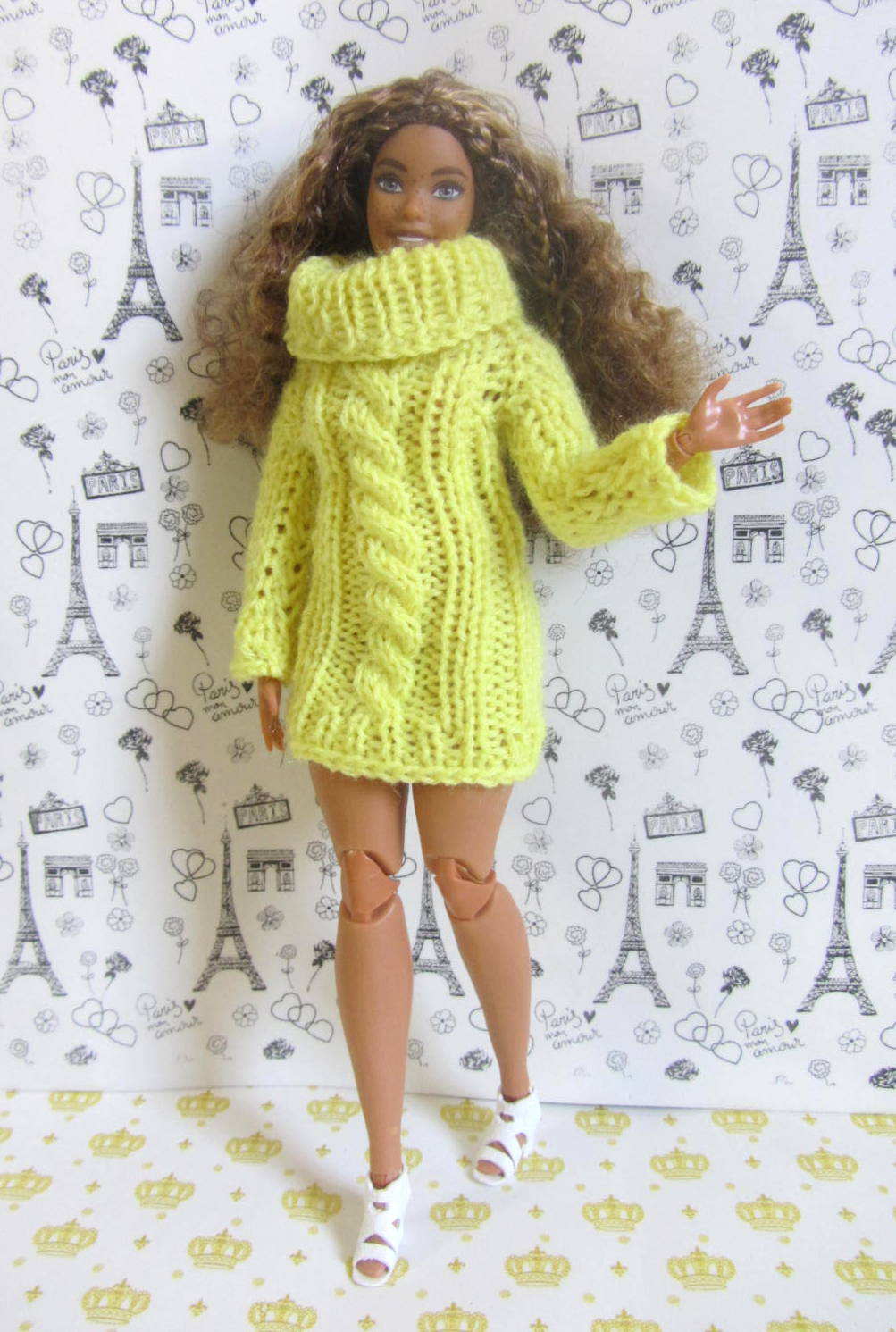 Receita Vestido Barbie de Tricô com o Fio Abecê - Blog do Bazar Horizonte