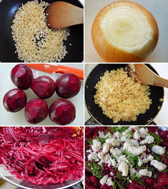 Cooking Weekends Beets with Arborio Rice