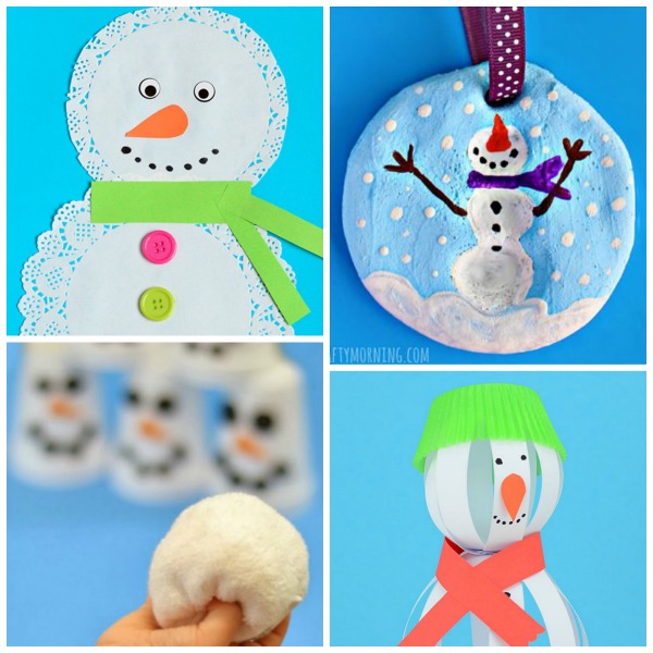 Do you want to build a snowman? Here are 65 fun ways for kids to do just that! SNOWMAN CRAFTS FOR KIDS #snowmancrafts #wintercrafts #wintercraftsforkids