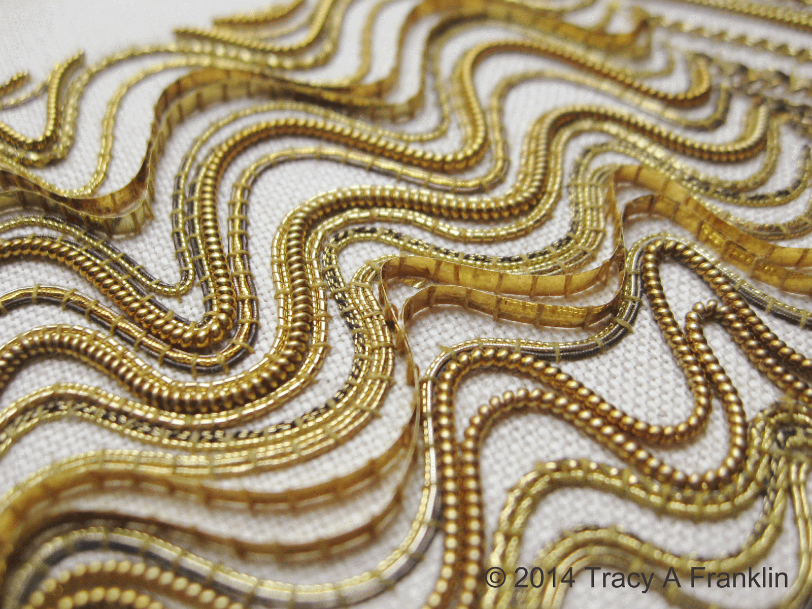 Tracy A Franklin specialist embroiderer gold work contempo!