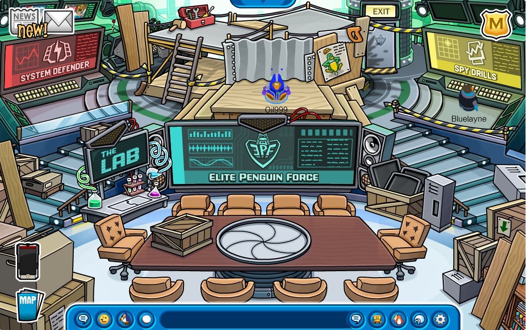 Club Penguin EPF HQ Construction Progress And New Mini Game Released!