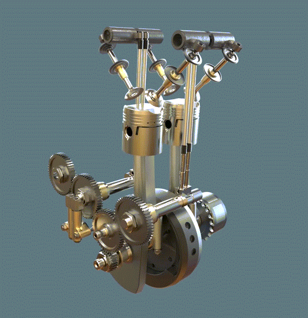 GeekBobber Animated Triumph Twin