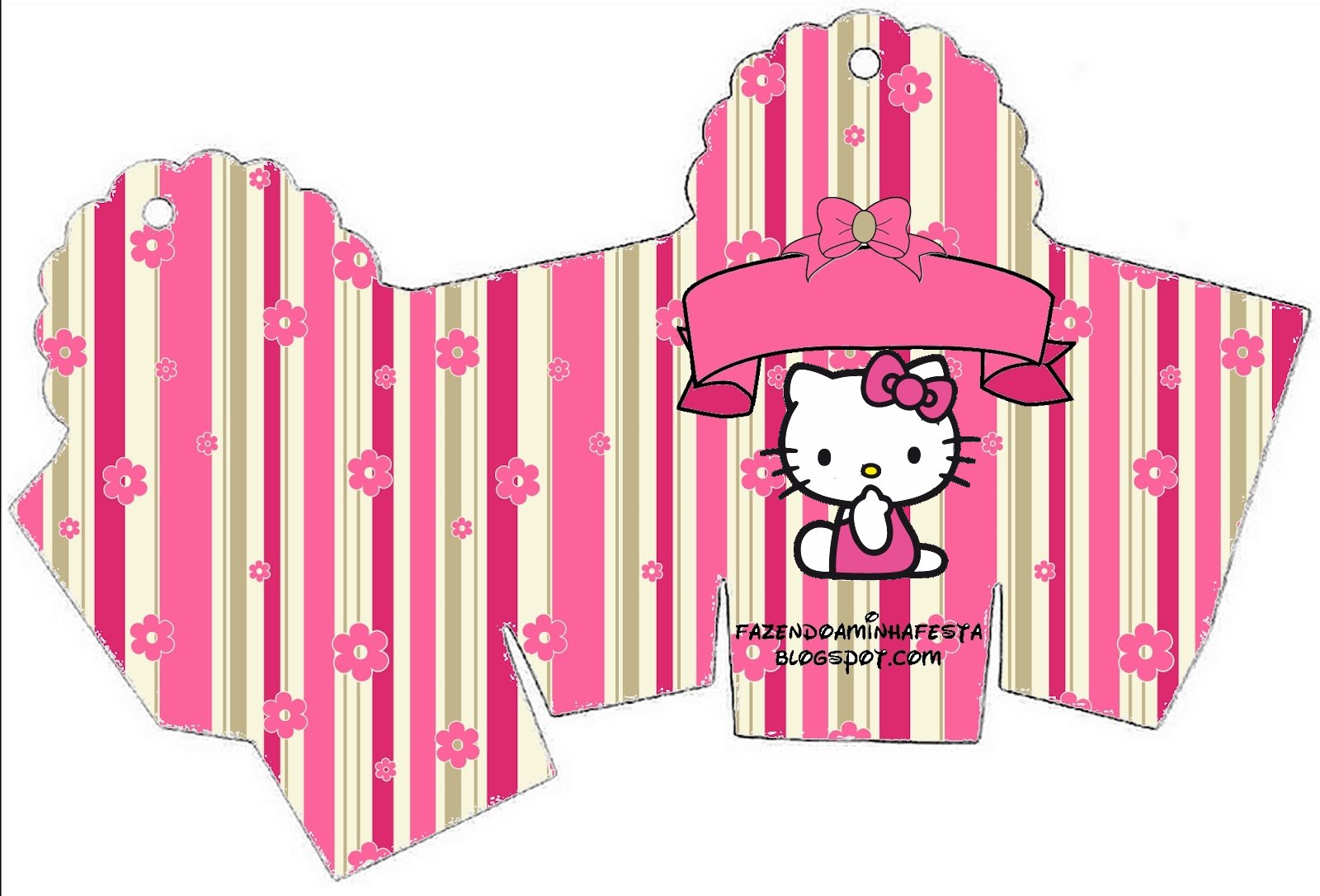 Hello Kitty with Flowers: Free Printable Boxes. - Oh My Fiesta! in english