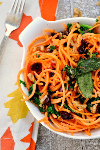  Brown Butter Sweet Potato Noodles | That Skinny Chick Can Bake 
