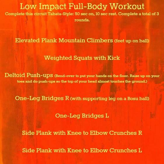 Golden Teacup LowImpact Tabata Workout