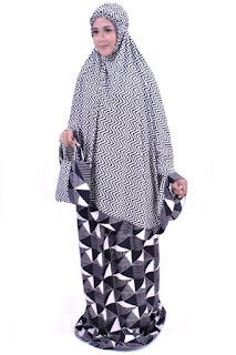Model Mukena Monochrome Zigzag Model Mukena Monochrome Zigzag
