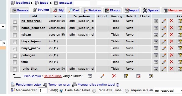 Contoh Pembuatan Database Dan Script Pemesanan Tiket Pesawat Dengan ...