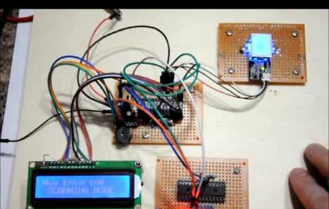 Fingerprint Voting System Circuit Diagram