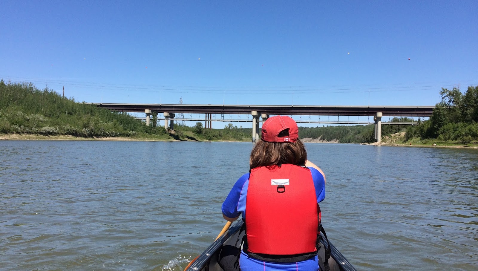 Canoeing Around Edmonton, Alberta, Canada North Saskatchewan River