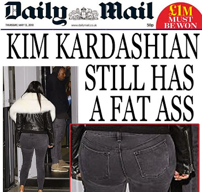 Kim Kardashian fat ass daily mail funny