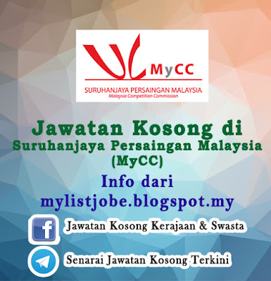 Jawatan Kosong di Suruhanjaya Persaingan Malaysia (MyCC)