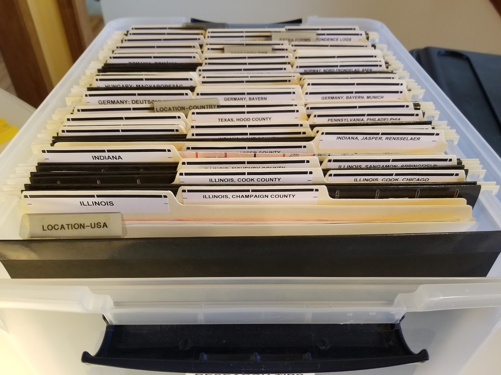 Just Another Gigi Color Coded Genealogy Filing System