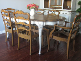 beautiful painted french country dining room table
