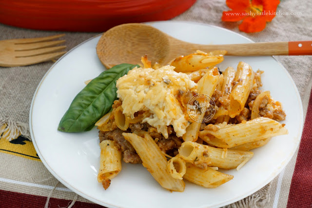 Creamy Baked Penne by Sashy Little Kitchen