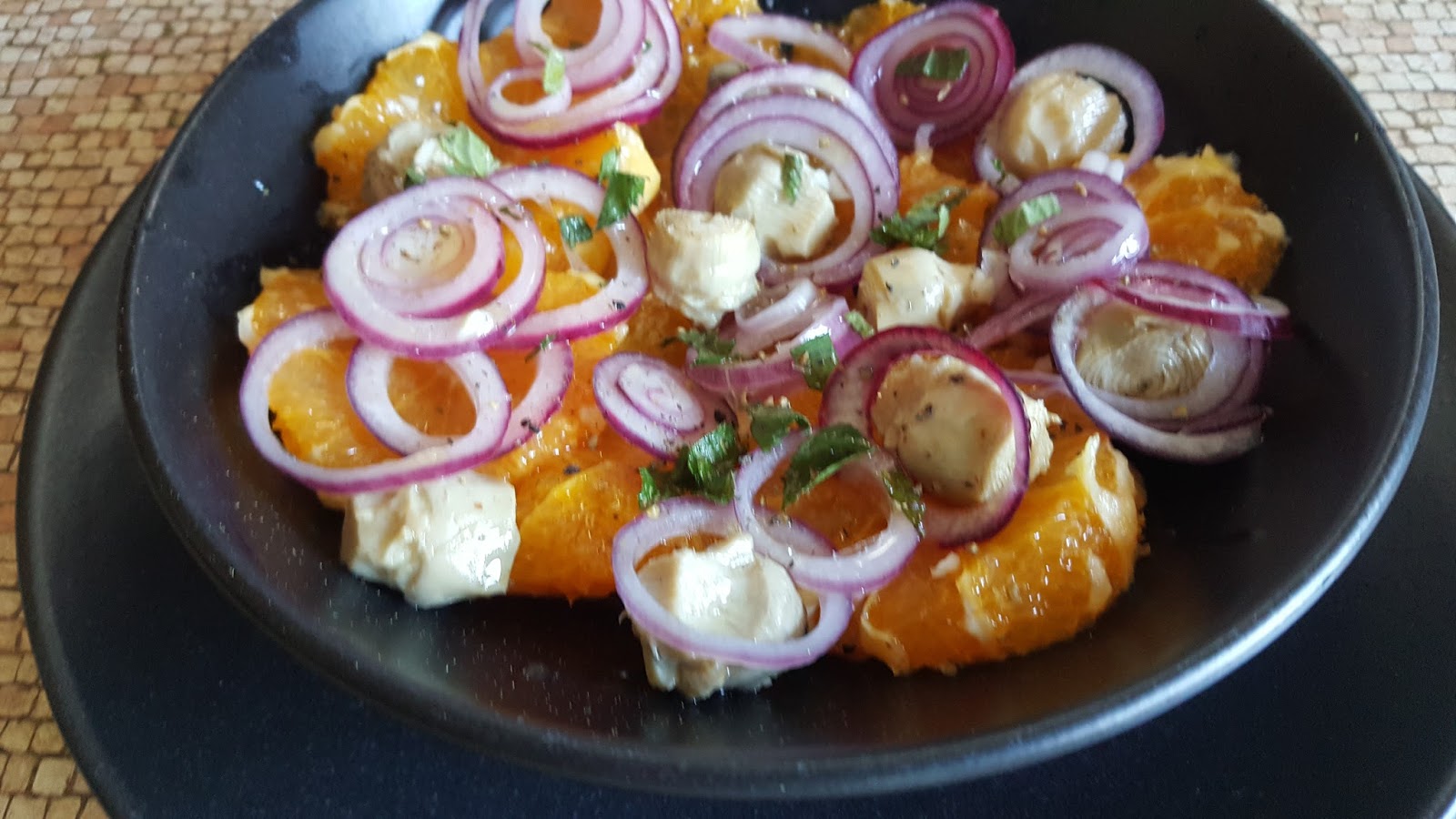 Foodoptions and Flavours Orange Onion and Artichoke Salad