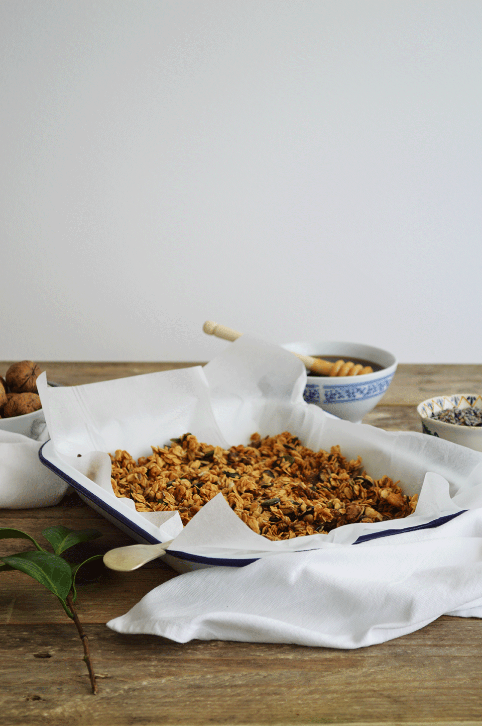 Lavender Honey Granola Andrajos Recipes, Food Styling and Photography