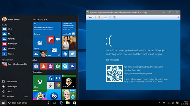 Now Microsoft Adds QR Codes To Windows 10 Blue Screen of Death