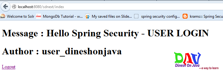 Spring Security Authorized Access