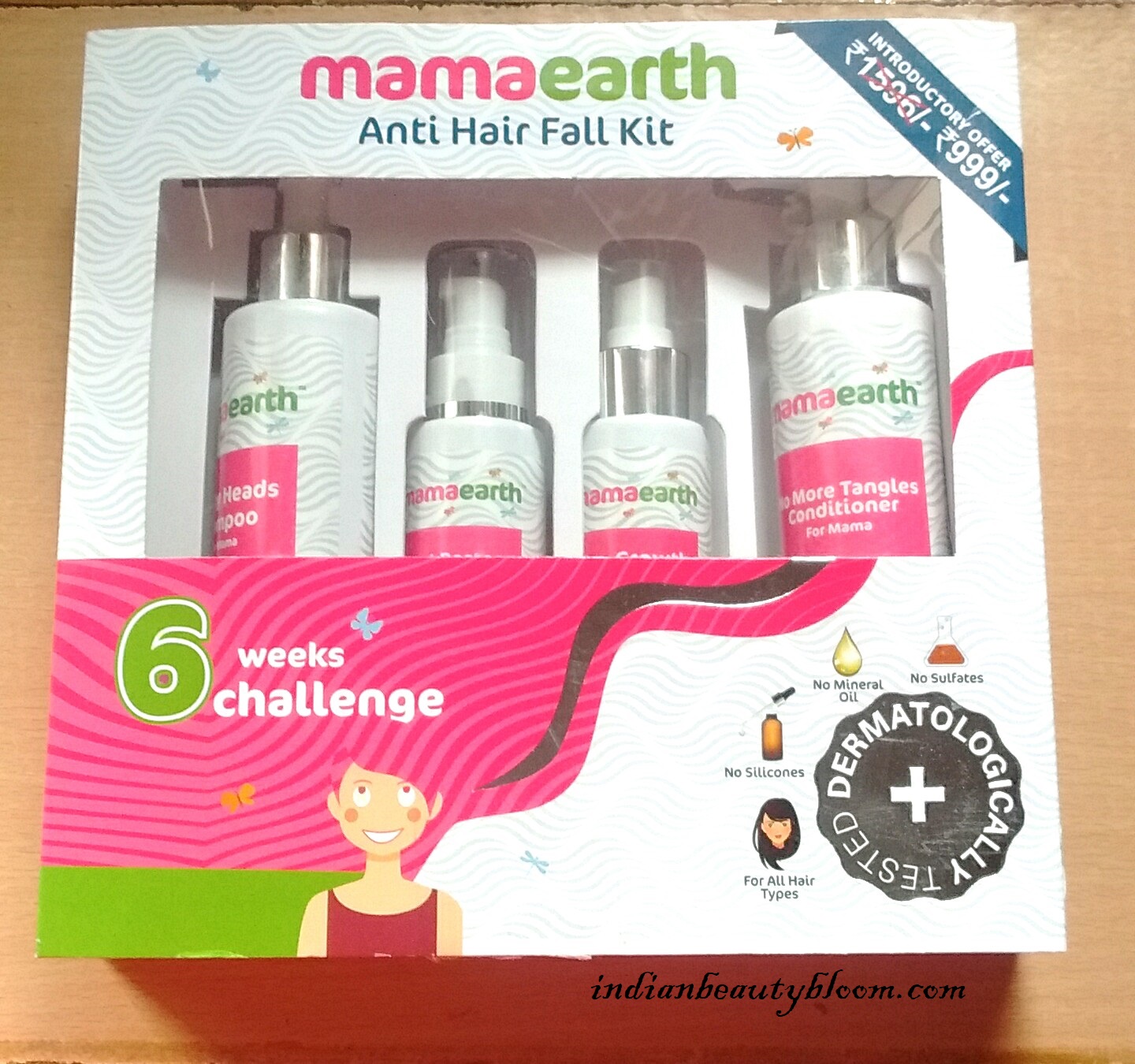 Indian Beauty Bloom: Take the Six Week Challenge with Mama Earth Anti Hair  Fall Kit