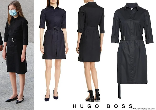 Infanta Sofia wore Hugo Boss Daliri Belted Shirtdress