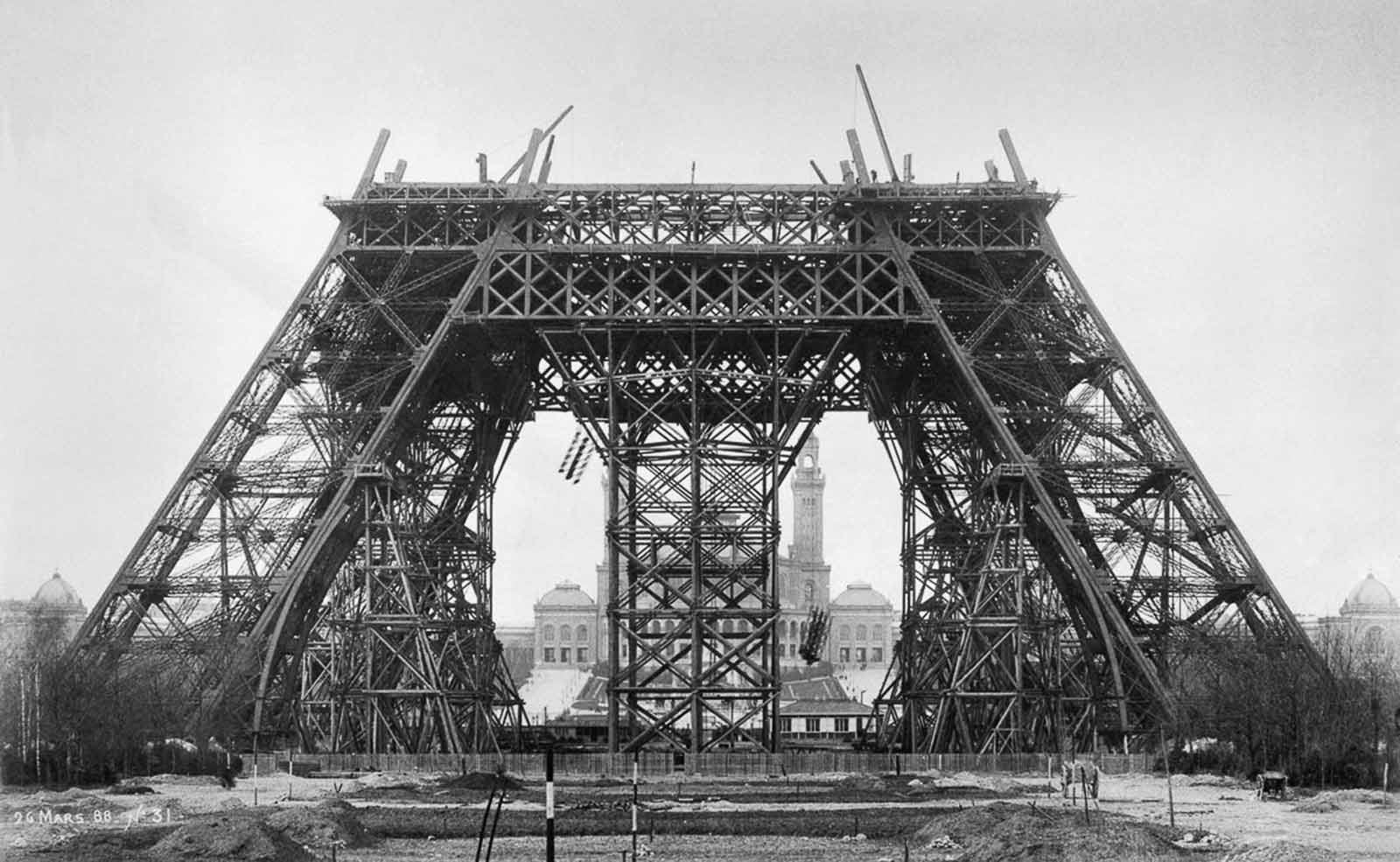 Completion of the first level. March 20, 1888.