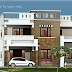 2600 sq.feet flat roof villa elevation