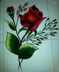 Rose Flower Rangoli Rose Flower Rangoli