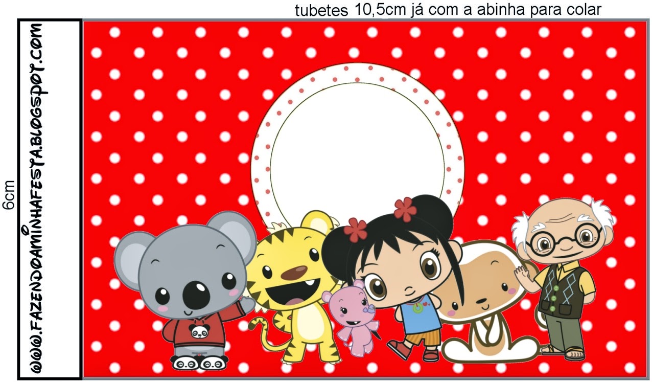 Ni Hao Kai Lan: Etiquetas para Candy Buffet para Imprimir Gratis. Etiquetas de Ni Hao Kai Lan para imprimir gratis.