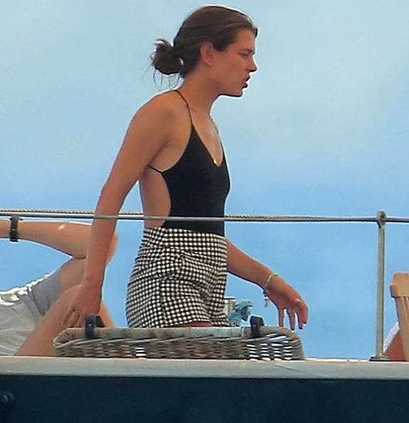 Princess Caroline, Charlotte Casiraghi, Princess Alexandra, Raphaël Casiraghi - rumoured to be pregnant,  Pierre Casiraghi, Beatrice Borromeo, Isabella Borromeo,  Ugo Brachetti Peretti, Angera, Ludovico and Federico Brachetti