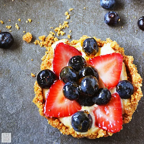 Red, White, and Blue Fruit Tart | by Life Tastes Good