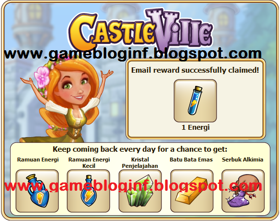 CastleVille Daily Rewards Update 09 November 2012