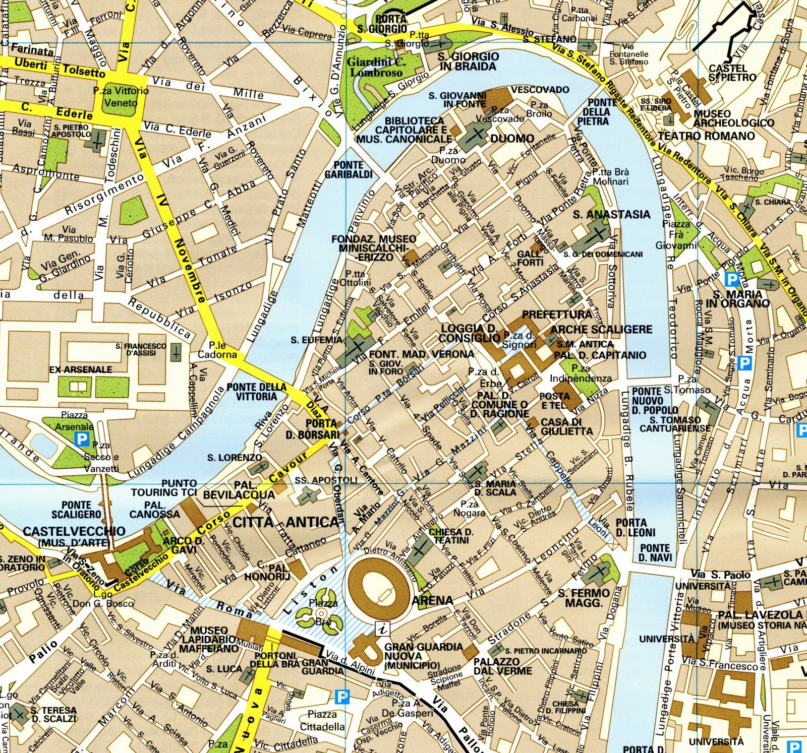 Large Verona Maps for Free Download and Print HighResolution and
