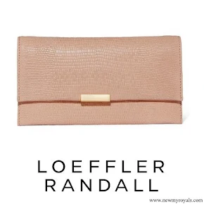 Kate Middleton carried Loeffler Randall Tab Lizard effect Leather Clutch