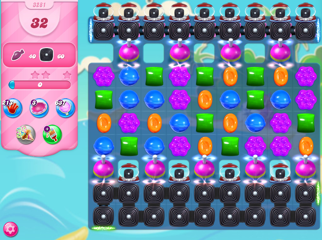 Candy Crush Saga level 3281 Candy Crush Saga level 3281