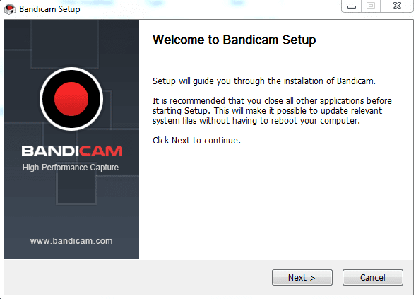 best settings for bandicam