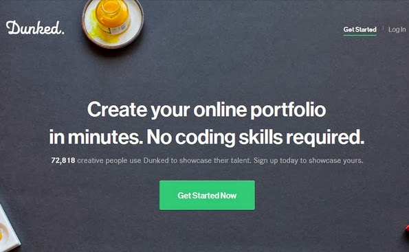 Dunked portfolio builder that requires no coding skills