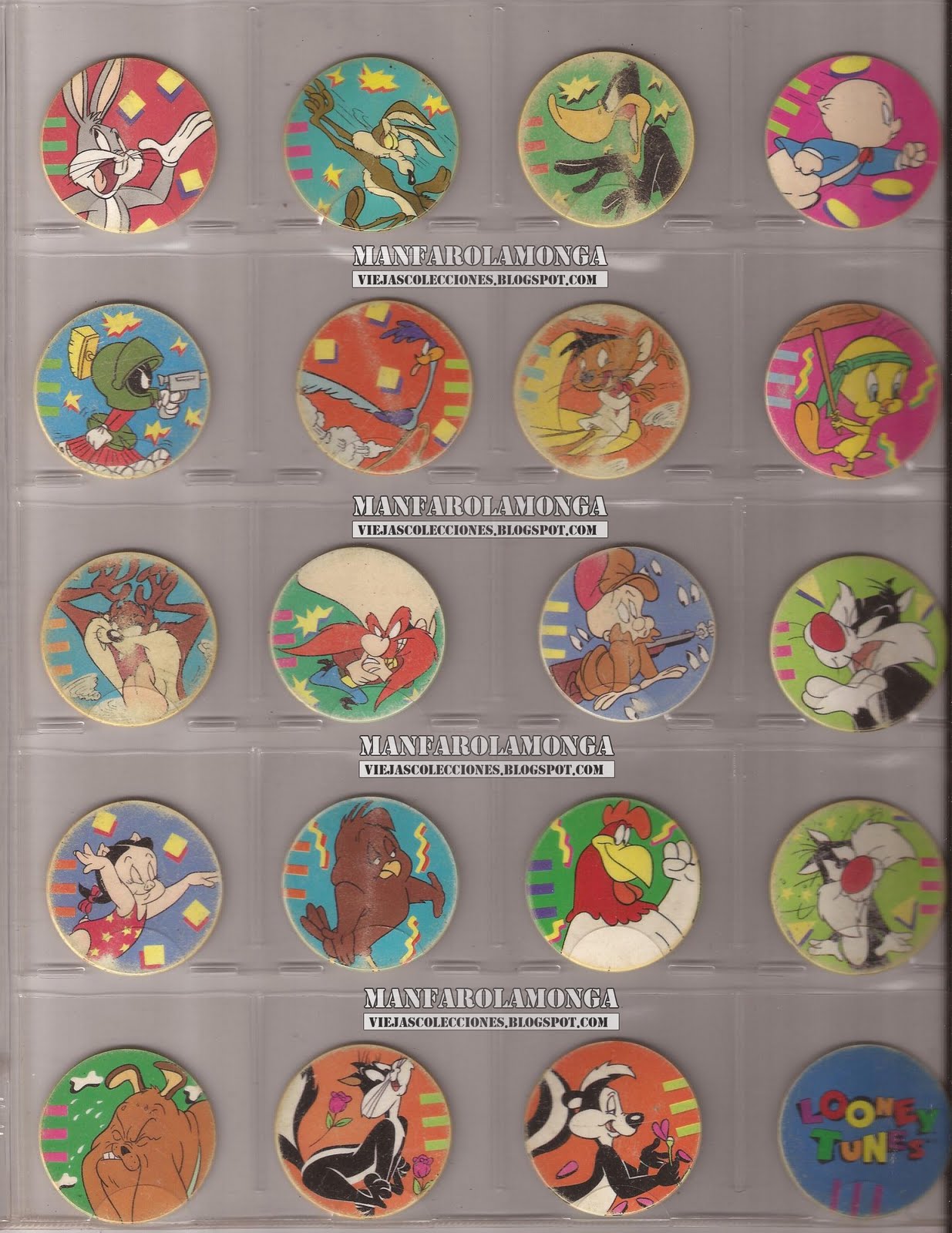 Viejas Colecciones: 1994-Tazos Looney Tunes
