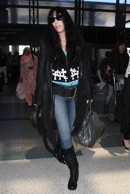 Cher sporting sunglasses at LAX Airport