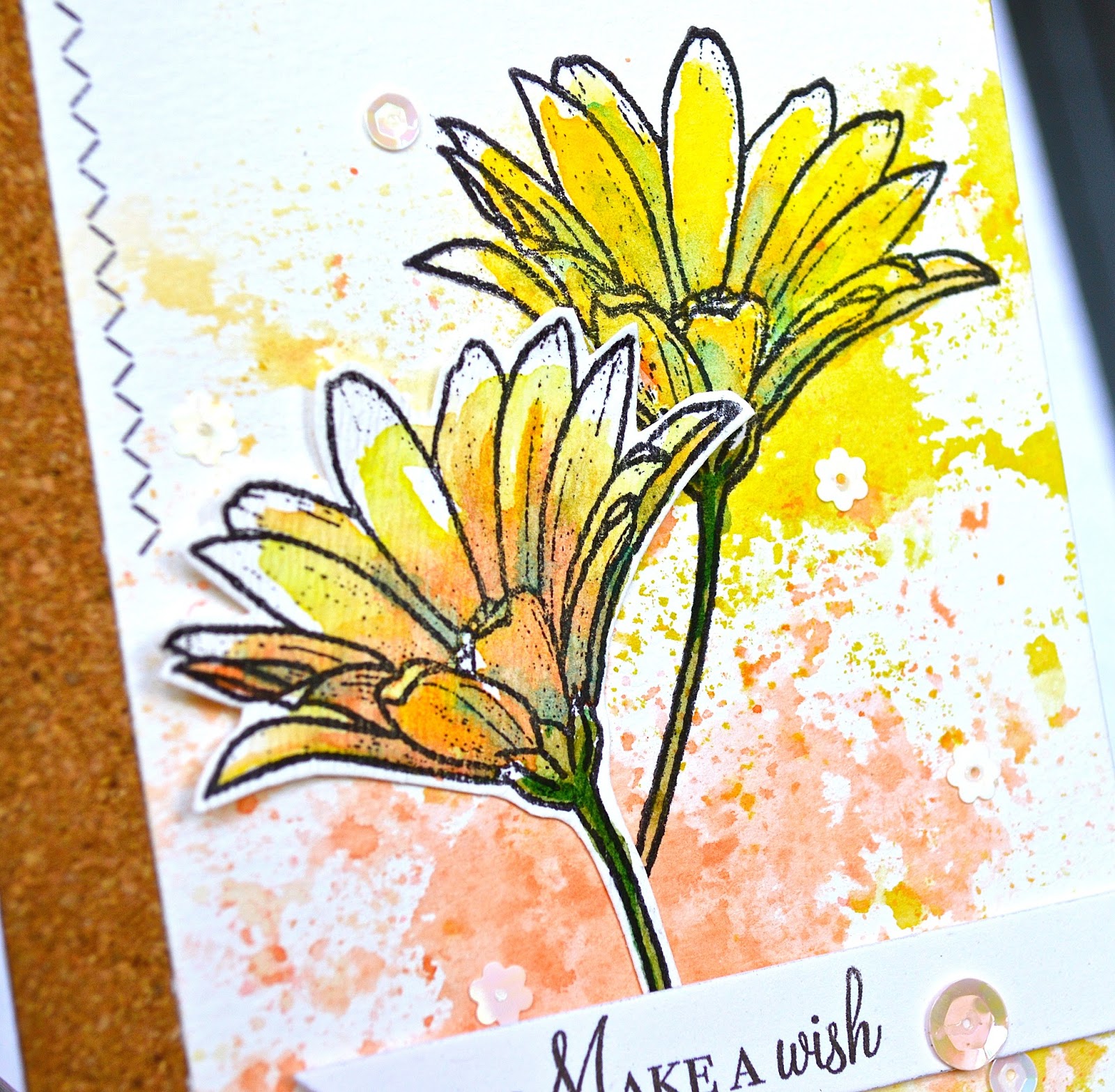 Artful notions happy little stampers march watercolor challenge