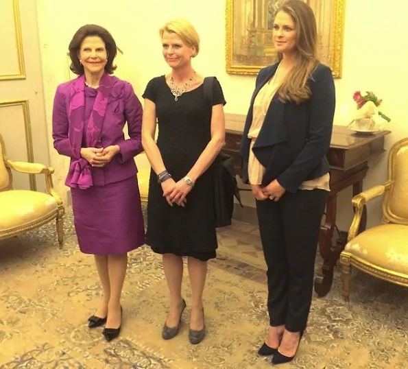 Princess Madeleine of Sweden and Queen Silvia of Sweden attended the seminar 'Trafficking with a Special Focus on Children' at the Pontifical Academy of Sciences at Casina Pio IV 