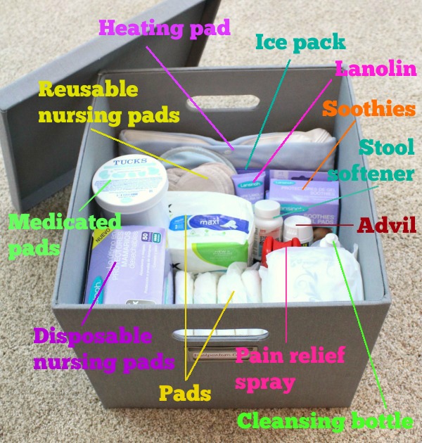 What's In My Postpartum Care Cart - The Homesteady