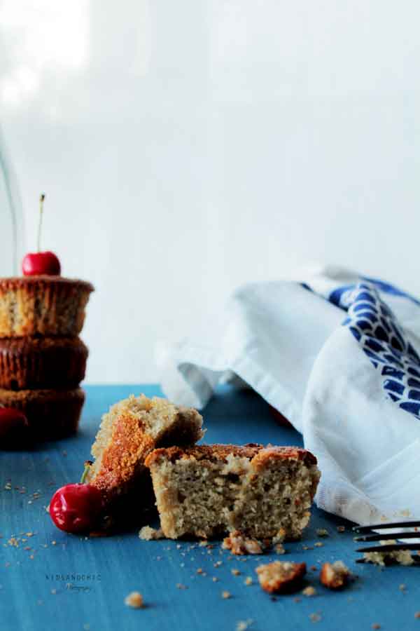 magdalenas de avena y cerezas -kidsandchic