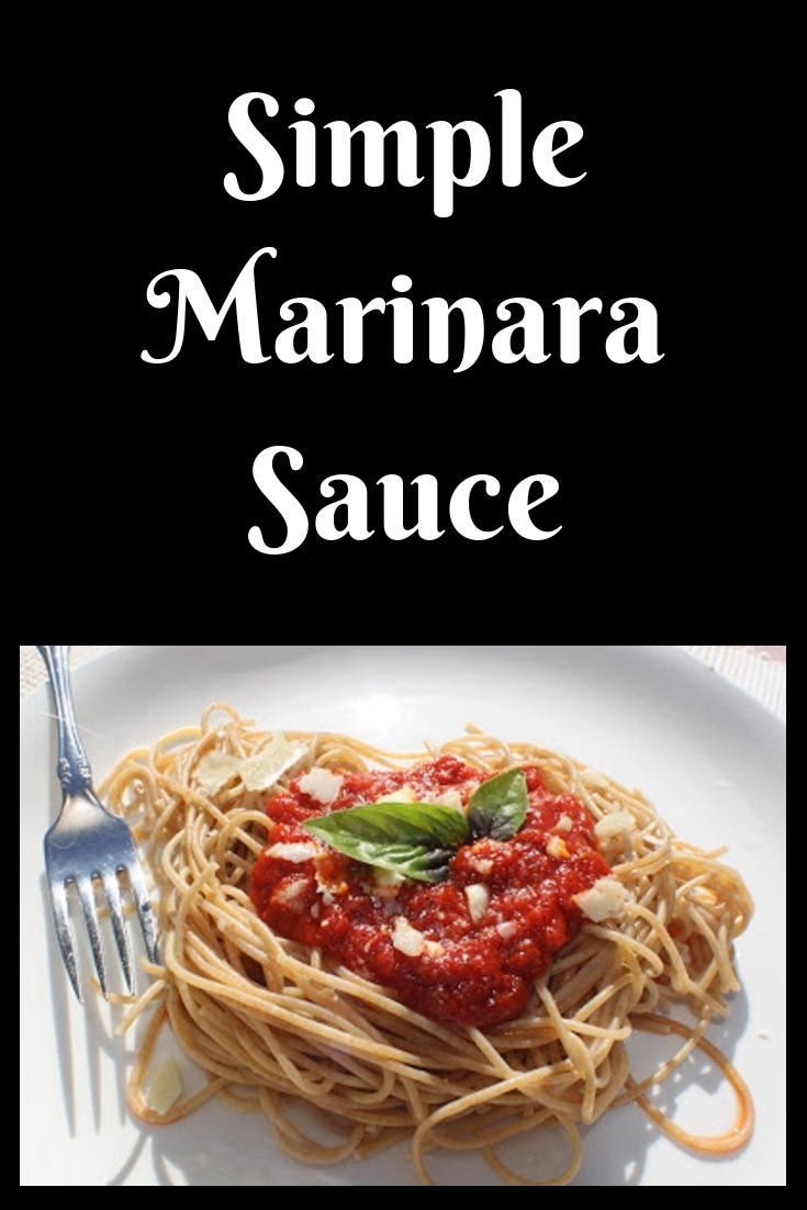 Simple Marinara Sauce What's Cookin' Italian Style Cuisine