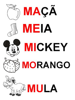 Silábario - Alfabetização.